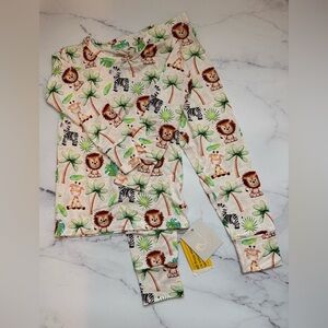 Birdie Bean Kids Safari Animal Print Pajama Set